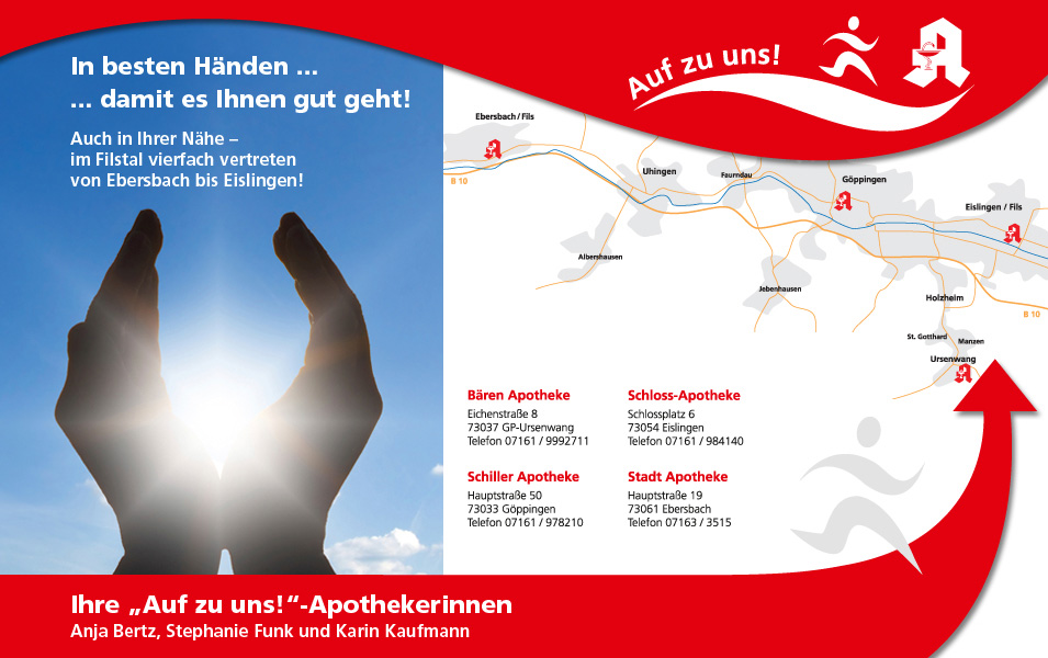 Auf zu uns – damit es Ihnen gut geht!